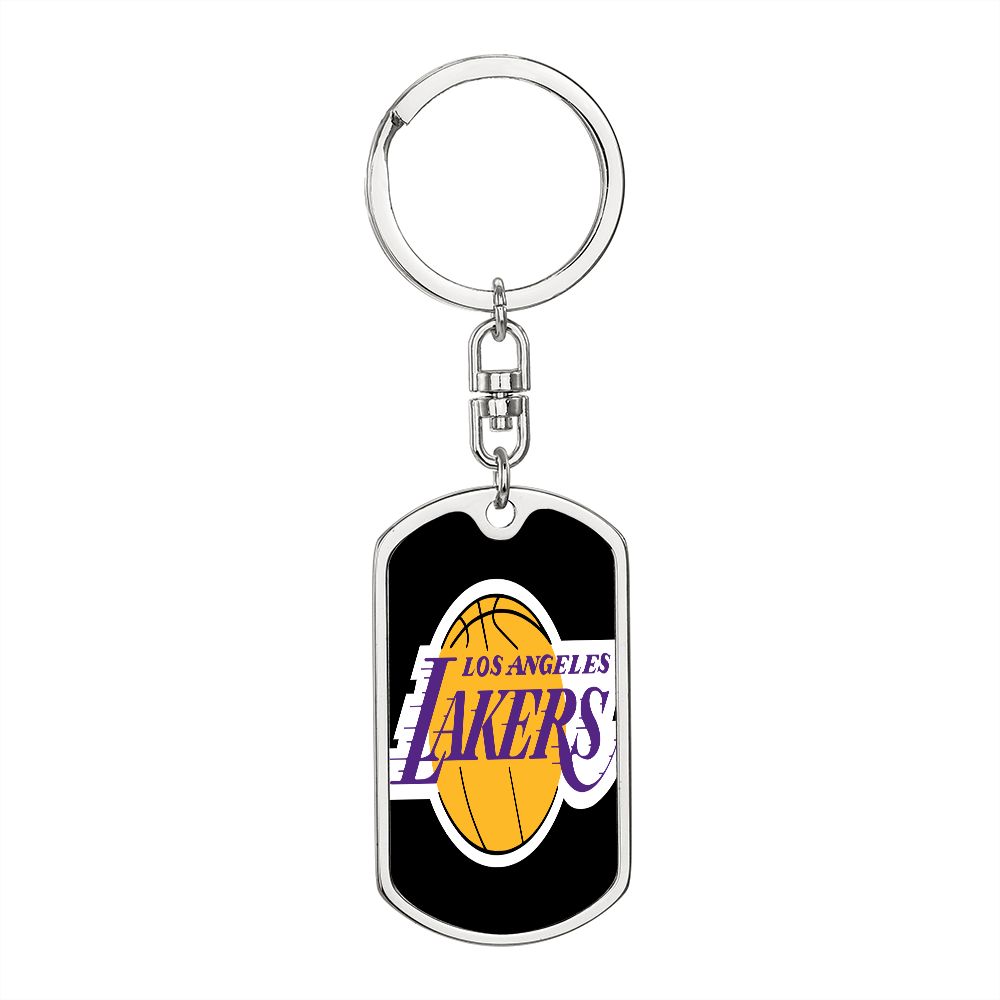 LA Lakers (Dog Tag Keychain)