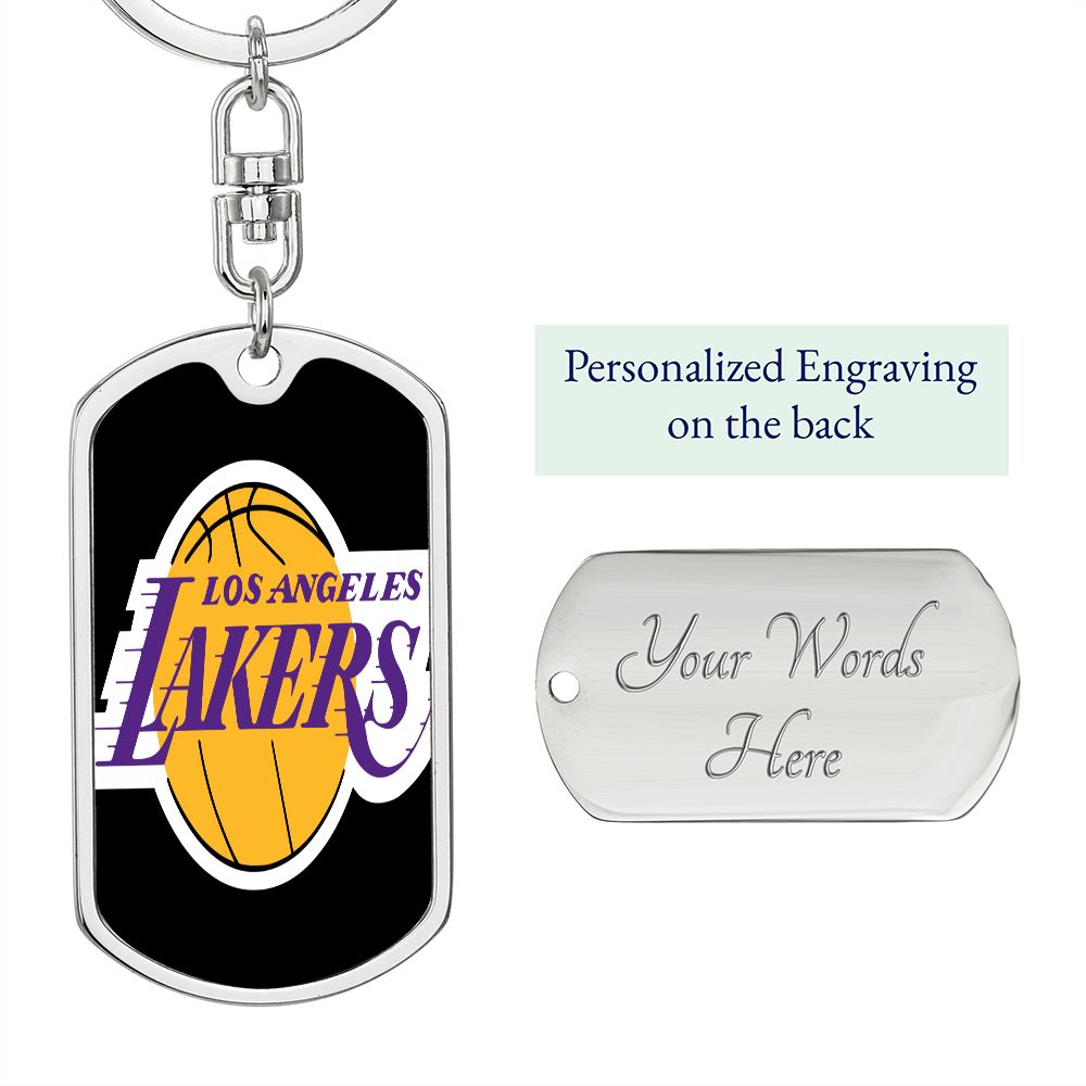LA Lakers (Dog Tag Keychain)