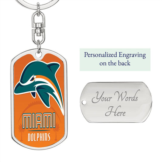 Miami Dolphins (Swivel Keychain)