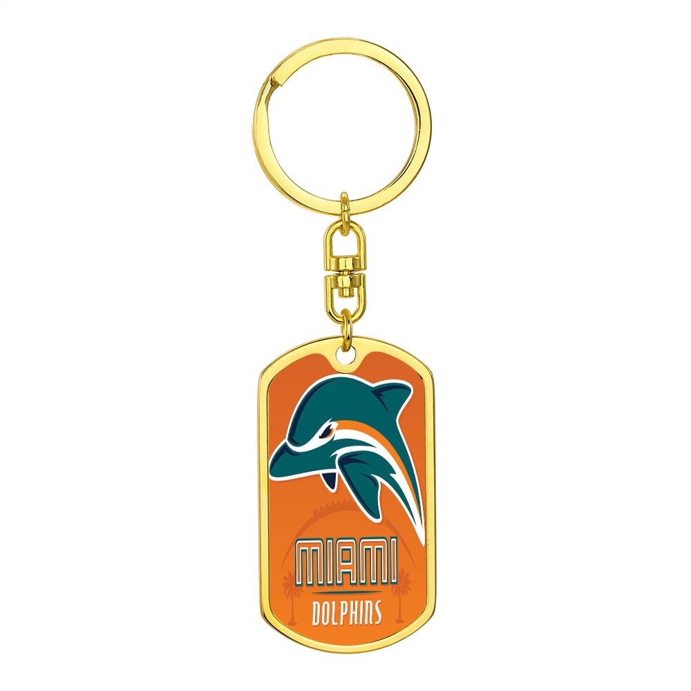 Miami Dolphins (Swivel Keychain)
