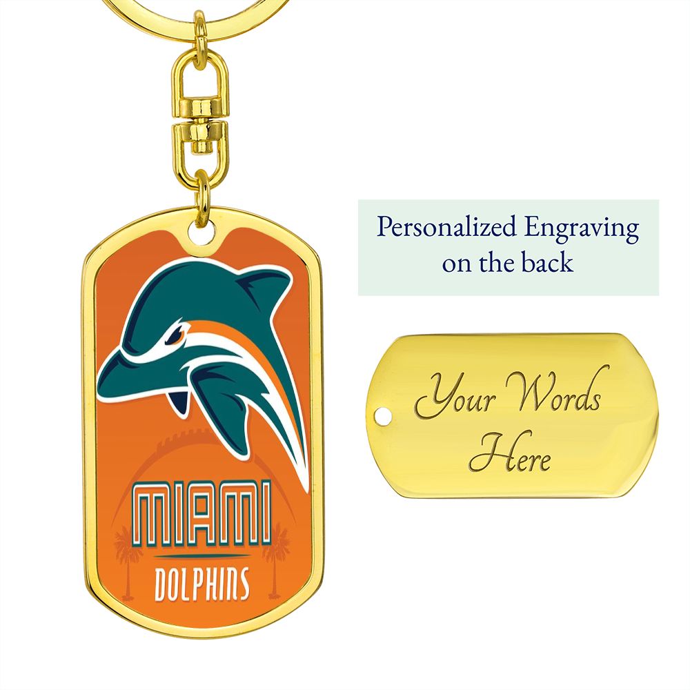 Miami Dolphins (Swivel Keychain)