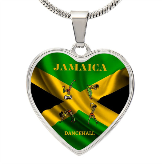 Jamaica (Dancehall) Heart Necklace