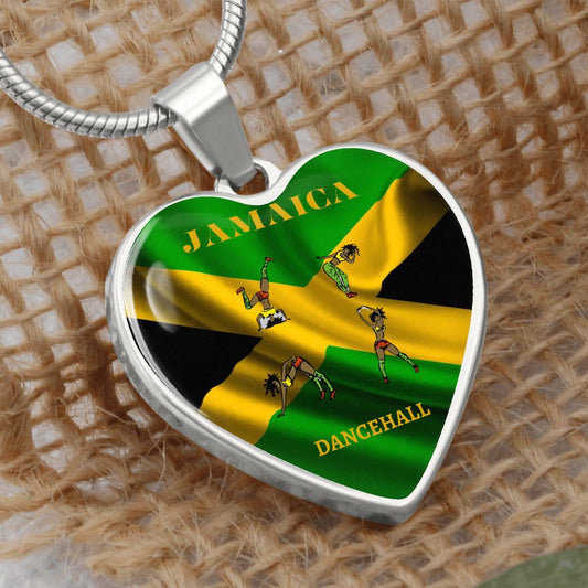 Jamaica (Dancehall) Heart Necklace