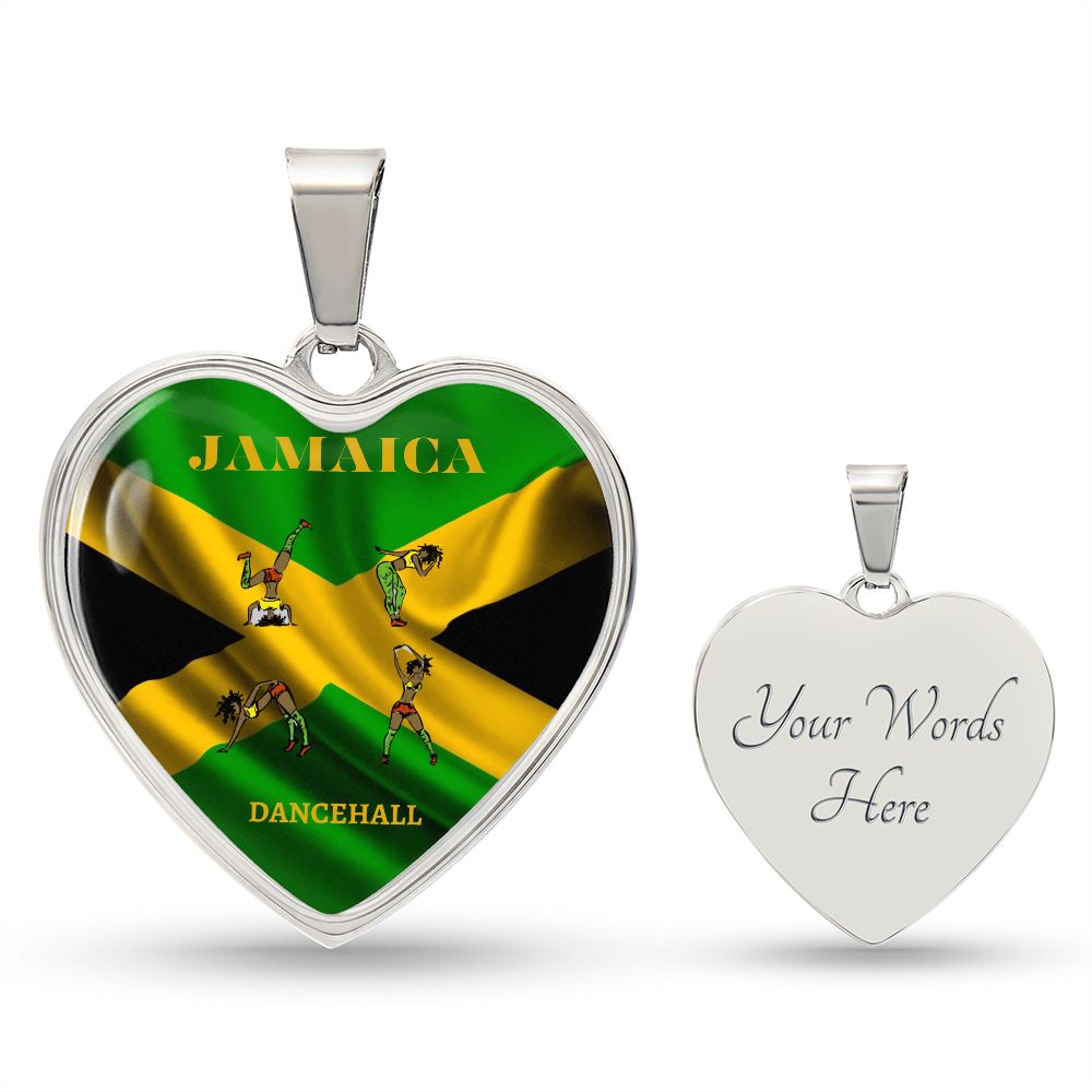 Jamaica (Dancehall) Heart Necklace