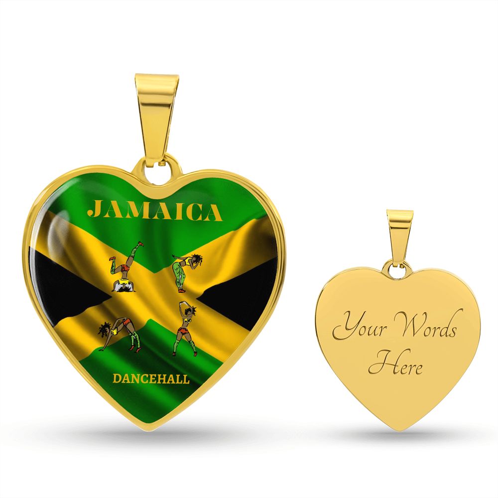 Jamaica (Dancehall) Heart Necklace