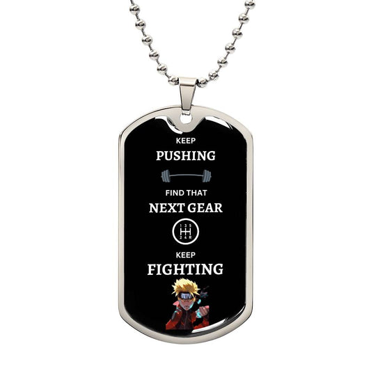 Work Hard Dog Tag (Naruto)