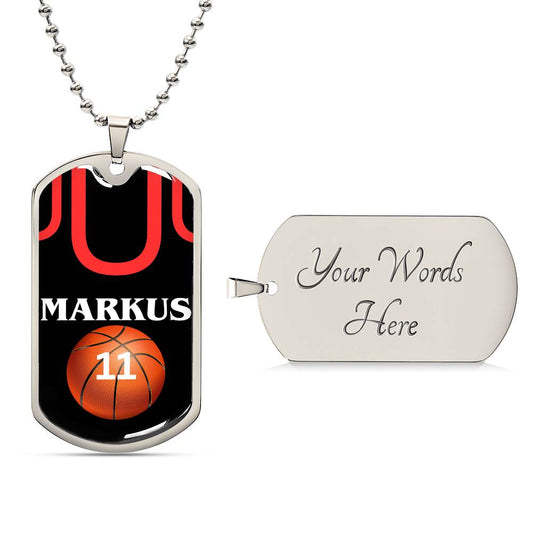 Markus Basketball (Dog Tag)