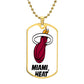 Miami Heat (Dog Tag)