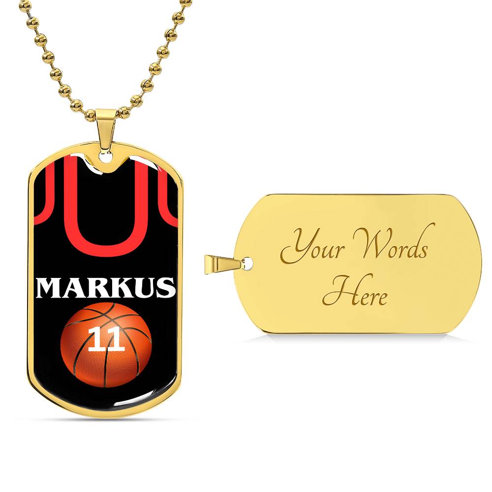 Markus Basketball (Dog Tag)