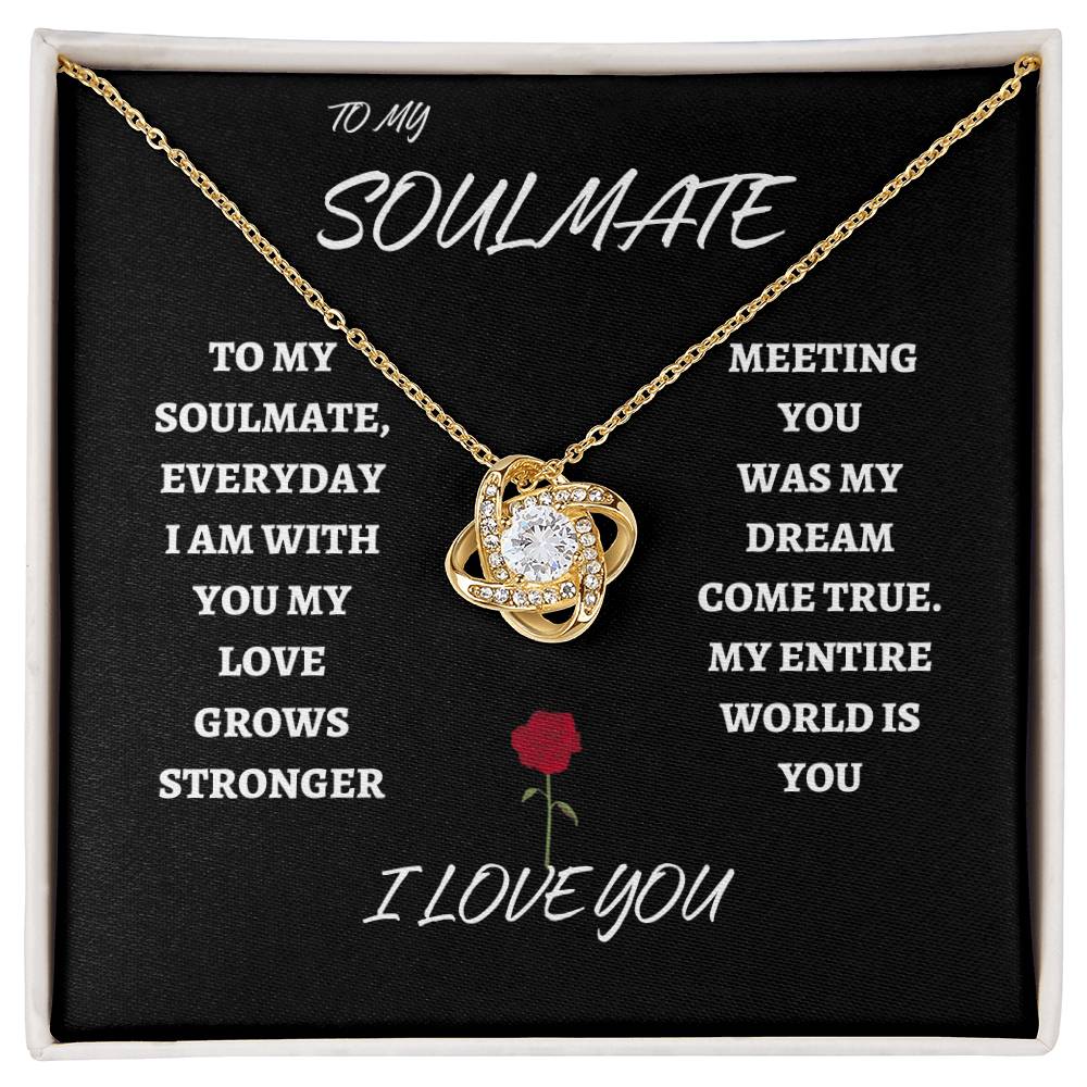 To My Soulmate (Love Knot Necklace)