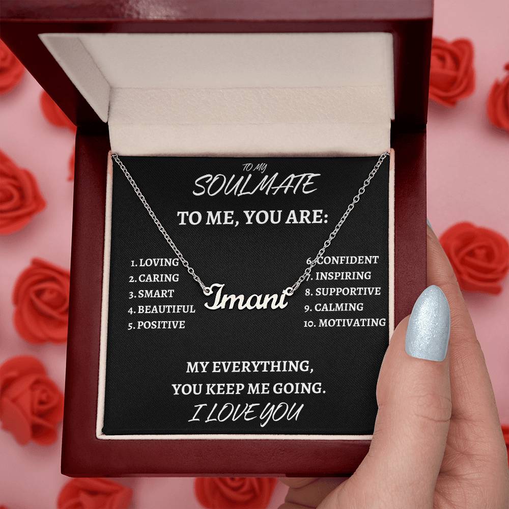 "SOULMATE" Name Necklace