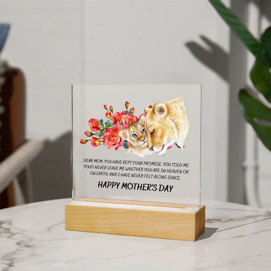 Happy Mother's Day (Lioness Light Square)