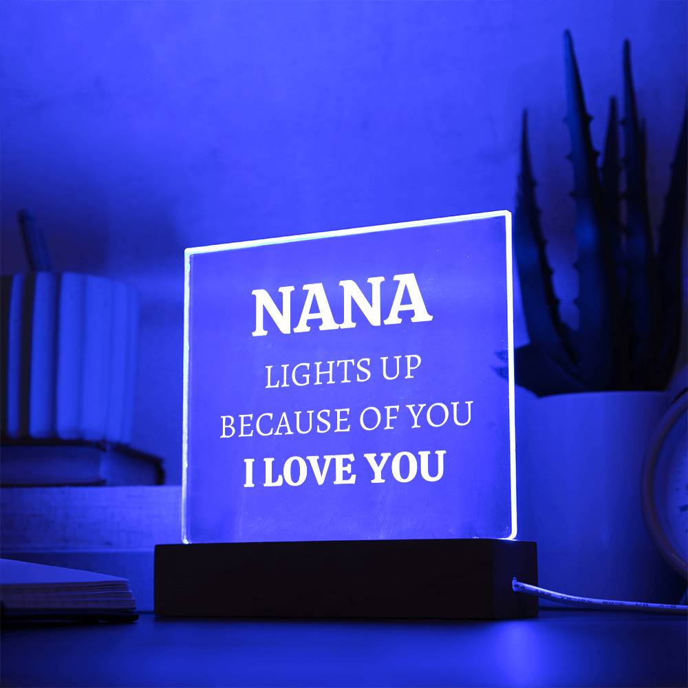 Nana's Love (Square Acrylic LED Plaque