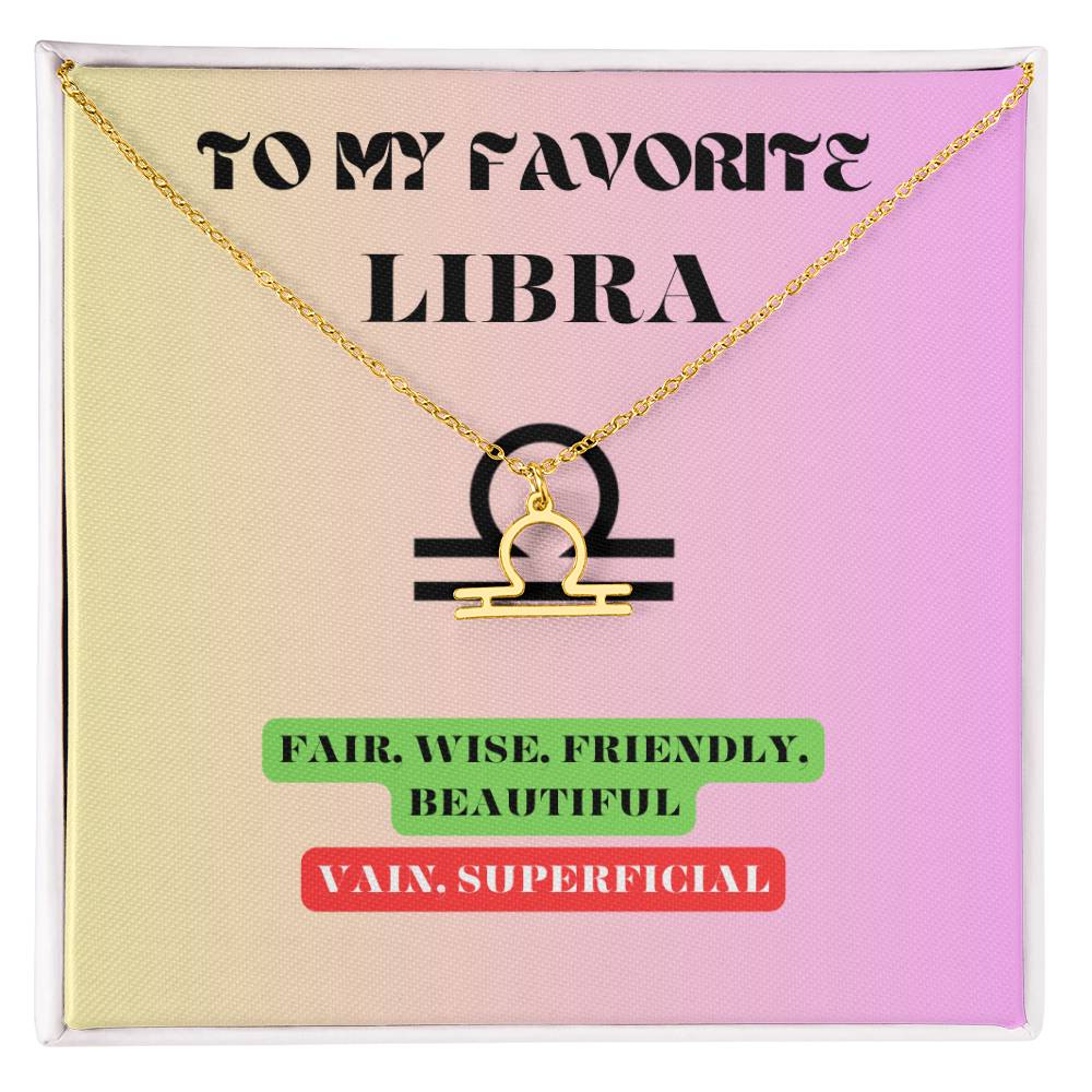 Libra Zodiac Necklace