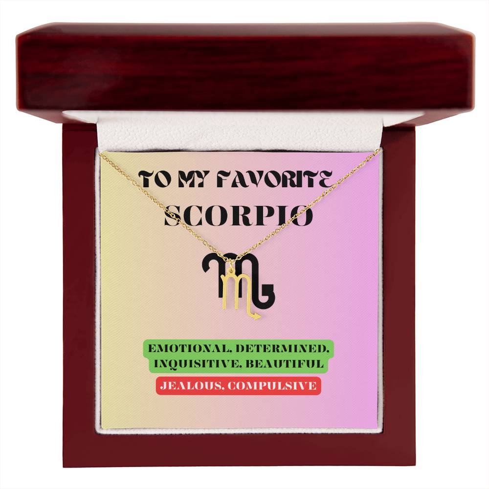 Scorpio Zodiac Necklace