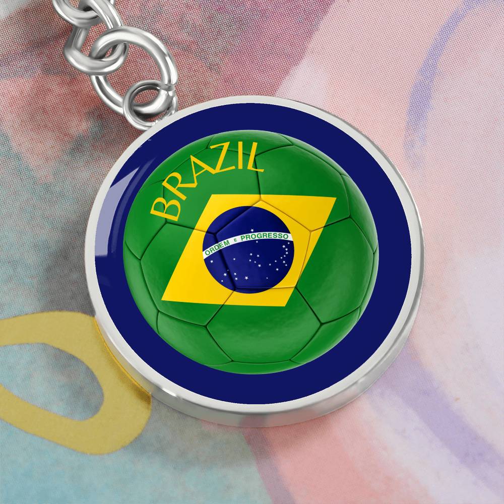 Brazil Football (Keychain)