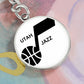 Utah Jazz (Circle Keychain)