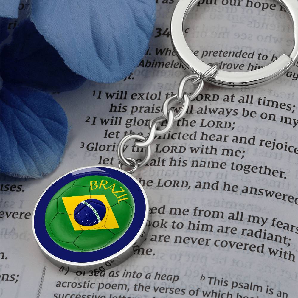 Brazil Football (Keychain)