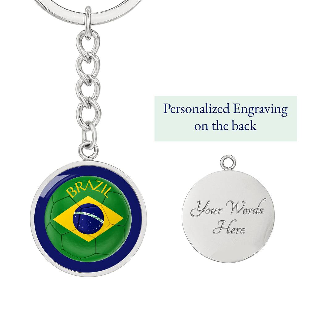 Brazil Football (Keychain)