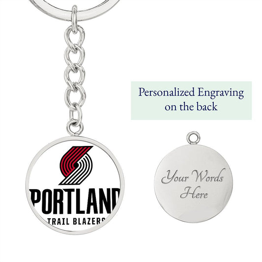 Portland Trail Blazers (Circle Keychain)