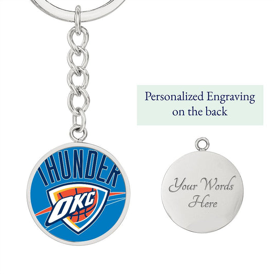 OKC Thunder (Circle Keychain)