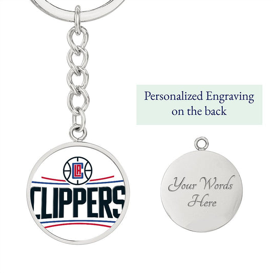 LA Clippers (Circle Keychain)