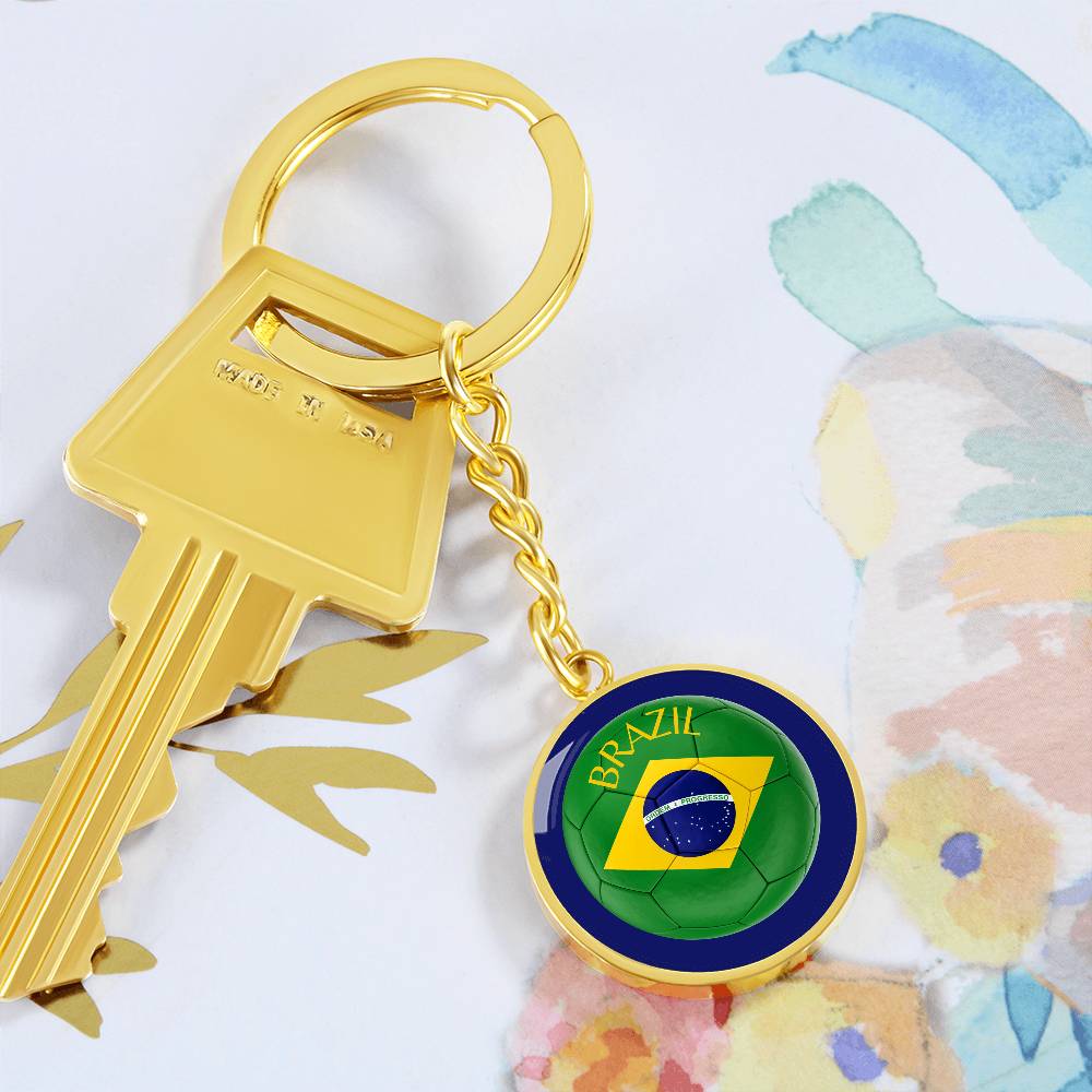 Brazil Football (Keychain)