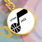 Utah Jazz (Circle Keychain)