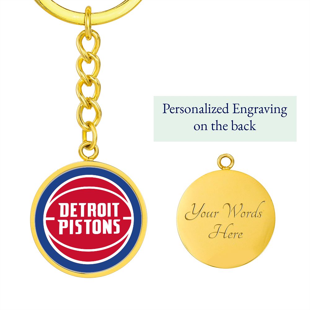 Detroit Pistons (Circle Keychain)