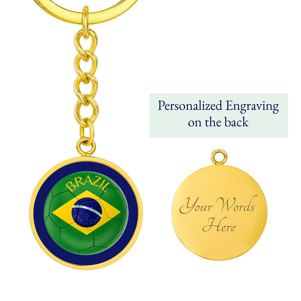 Brazil Football (Keychain)