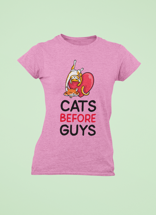 Short Sleeve Shirt (Women) Cats B4 Guys