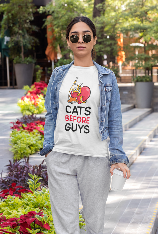 Short Sleeve Shirt (Women) Cats B4 Guys