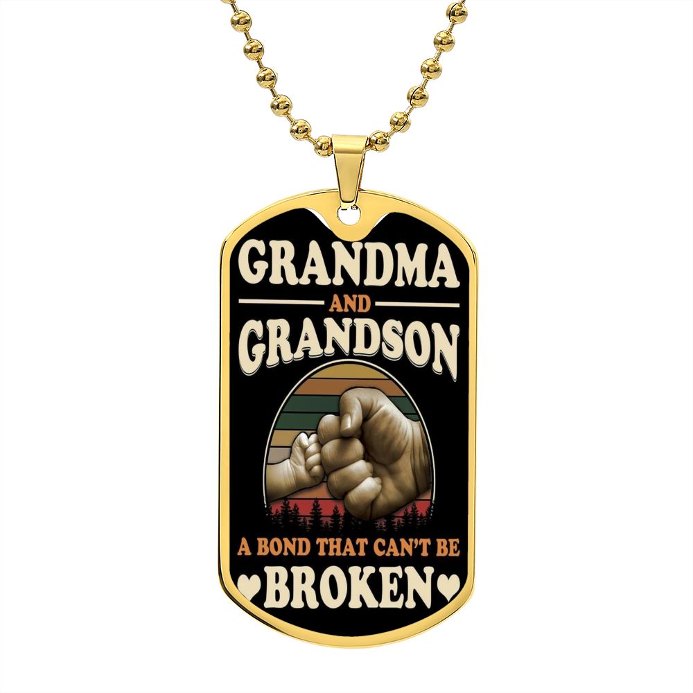 Grandma and Grandson Dog Tag