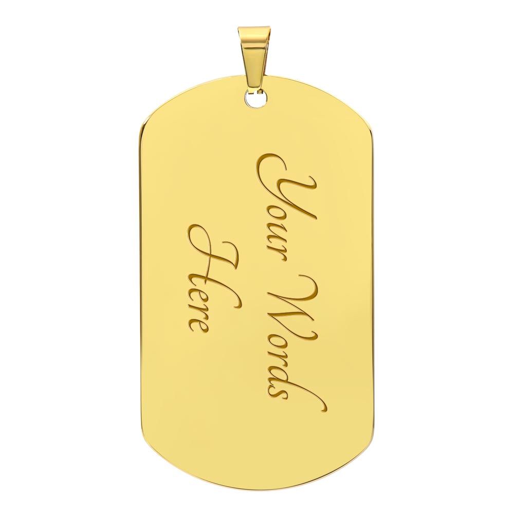 Grandma and Grandson Dog Tag