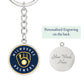 Milwaukee Brewers (Circle Keychain)