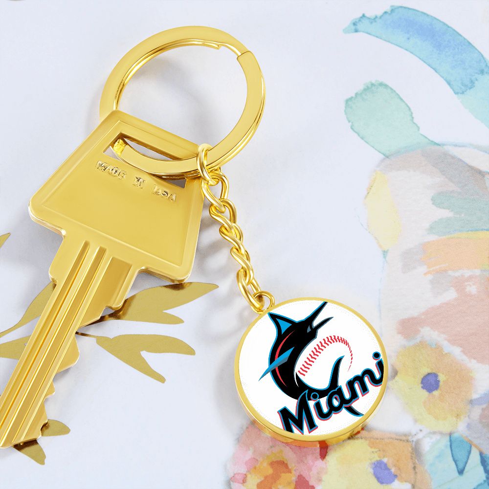 Miami Marlins (Circle Keychain)