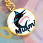 Miami Marlins (Circle Keychain)